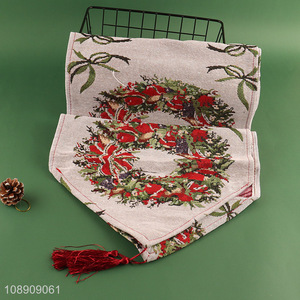 High Quality Christmas Wreath Table Runner Seasonal Holiday Decor