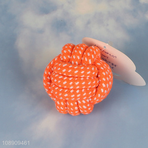 Latest design cotton rope bite-resistant pet chew toy for sale