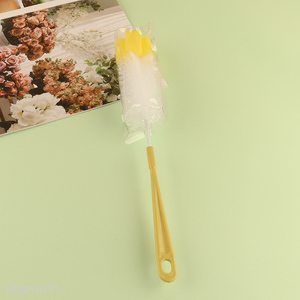 Wholesale sponge cleaning brush with long handle for baby bottles