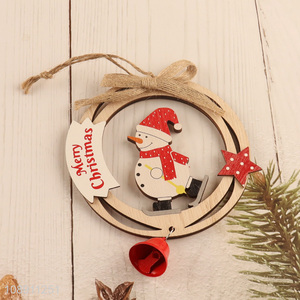 High Quality Hollow Wooden Christmas Ornaments for Front Door Decor