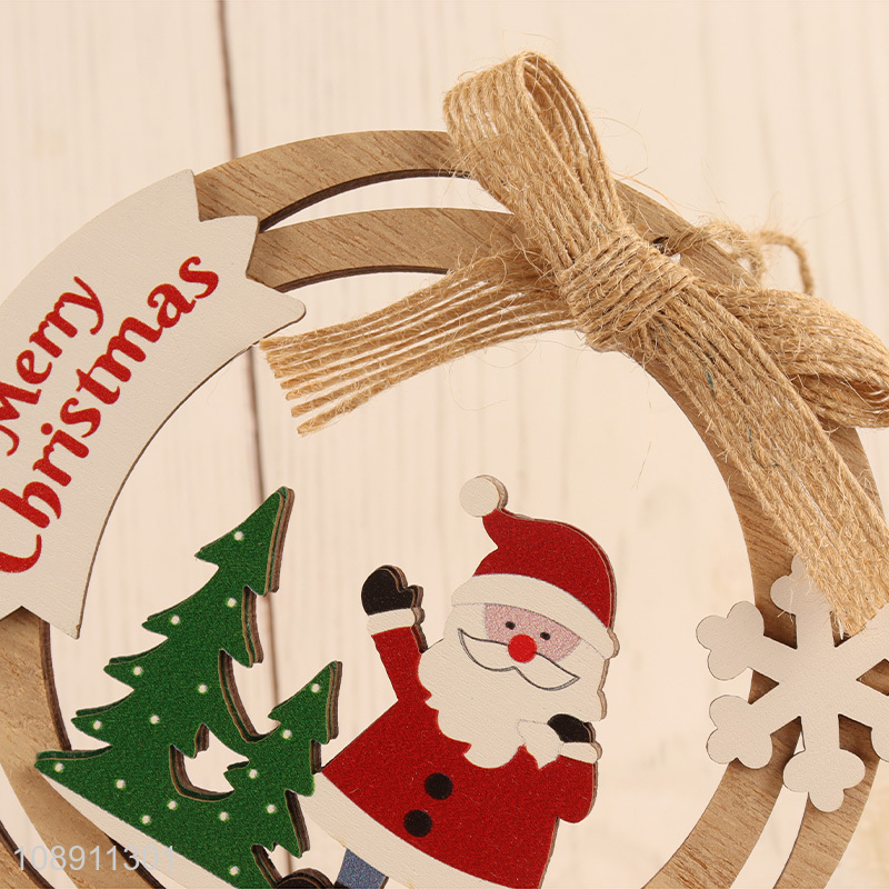 New Product Christmas Wooden Hollow Ornaments for Indoor Outdoor Decor