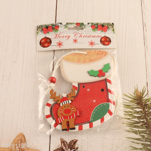 High Quality Christmas Painted Wooden Pendants Holiday Home Ornaments