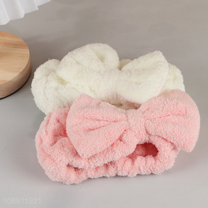 Top selling multicolor elastic washing face headband for women