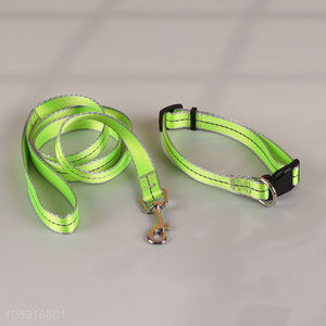 Good Quality Reflective <em>Dog</em> <em>Collar</em> and Leash Set Pet Supplies