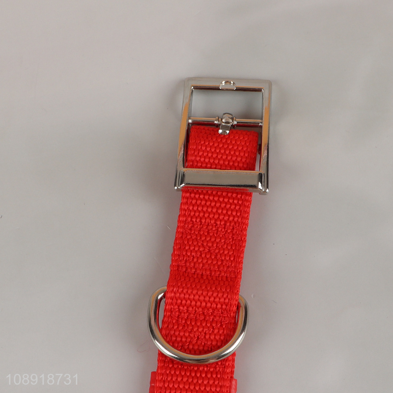 China Imports Adjustable Dog Collar with Metal Buckle