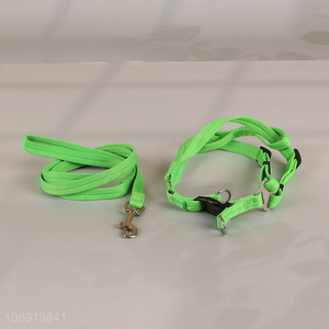 China Imports Solid Color Durable <em>Dog</em> Harness and Leash Set