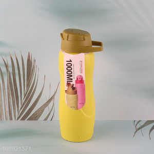 Hot sale portable 1000ml plastic water bottle drinking bottle