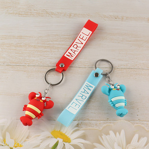 Hot products cartoon silicone pendant decorative keychain for sale