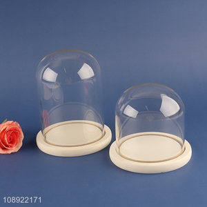 Good sale creative dustproof transparent glass cover for  gifts