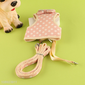 Online wholesale pink adjustable <em>dog</em> harness and leash set