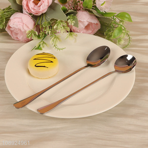 China Imports 2PCS Food Grade Stainless Steel Dinner Spoon