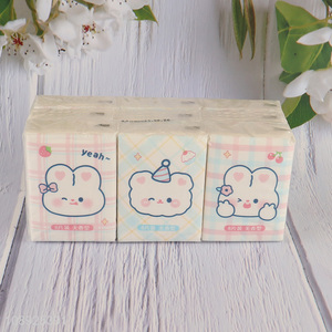 Top products cartoon animal printed facial tissue pocket tissue