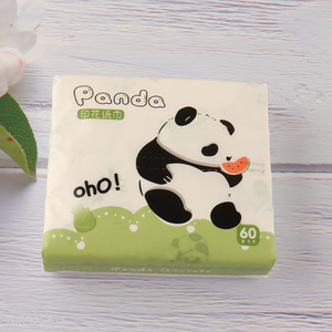 Online wholesale panda printed 3 ply facial tissue