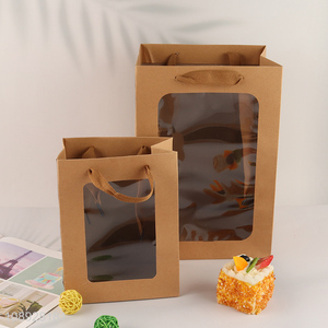 Hot products clear window paper gift packaging bag for sale