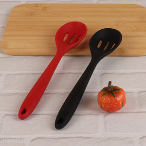 Good Quality Non-Stick Heat Resistant Silicone Slotted Cooking Spoon