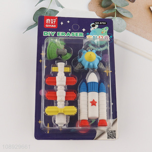 China supplier students stationery eraser set for school