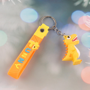 Good quality cartoon dinosaur pendant portable keychain for sale