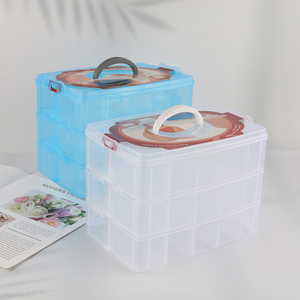 New arrival plastic jewelry box storage box with handle