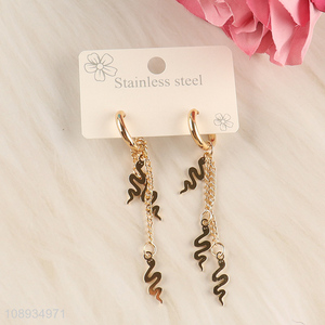 New arrival golden women long tassel earrings for jewelry