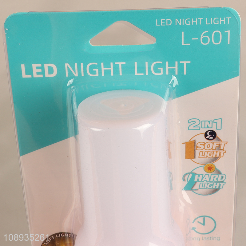 Online Wholesale 1LED Warm Light+5LED White Light Night Lamp for Bedroom