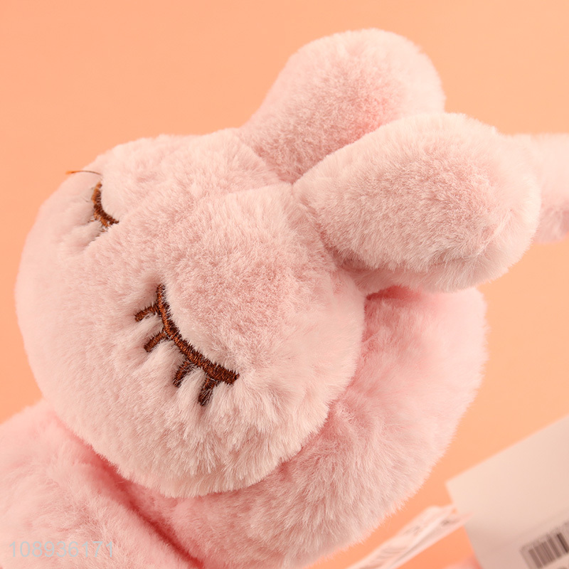 Hot selling pink rabbit girls winter warm earmuffs