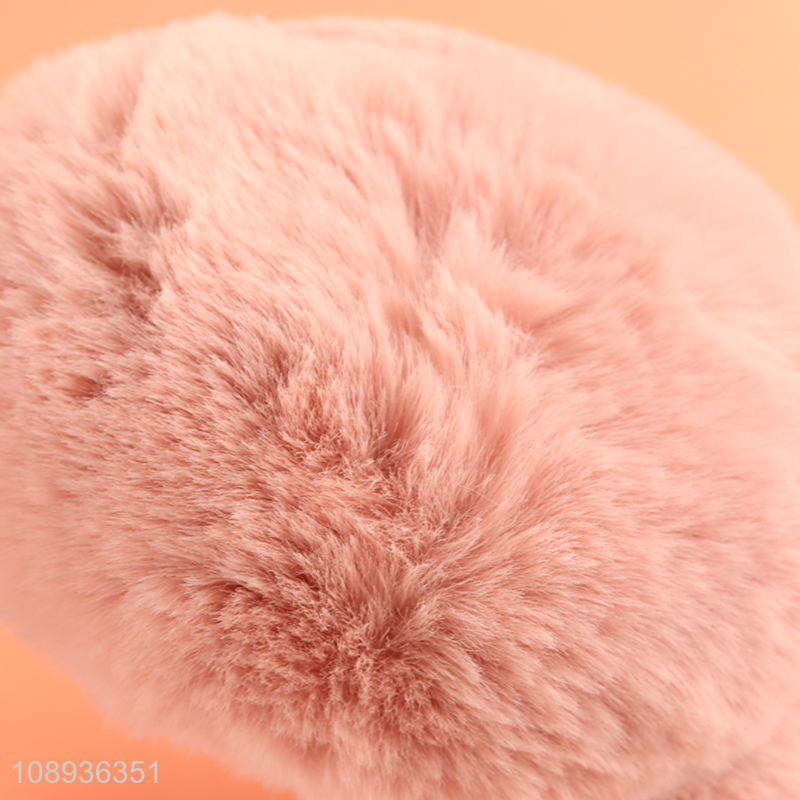 Factory direct sale pink plush warm winter earmuffs