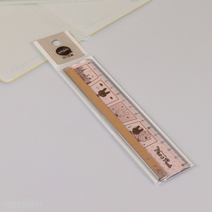 Hot Selling Cute Plastic Straight Ruler Student Measuring Ruler