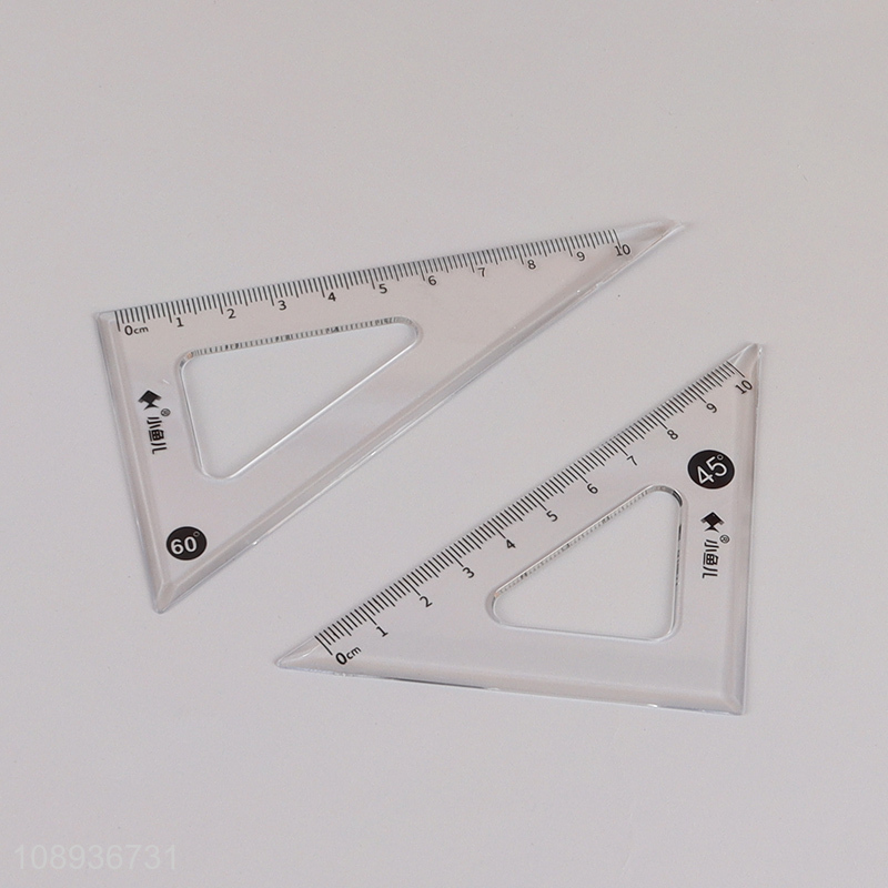 High Quality 4 Pieces Math Set Ruler And Protractor Set for Students