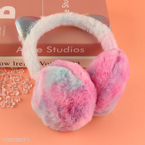 Low price cat ear plush winter warm girls earmuffs