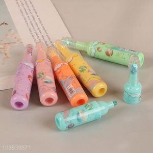 Wholesale 6 Colors Wine Bottle Shape Highlighters Office School Supplies