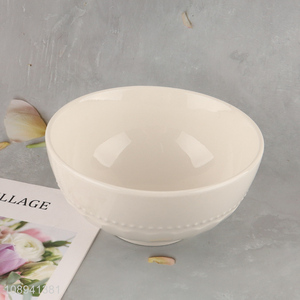 Latest products white ceramic tableware <em>bowl</em> for home restaurant