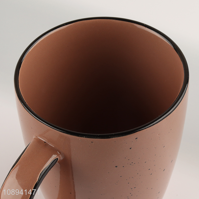 Factory supply ceramic water cup coffee cup with handle