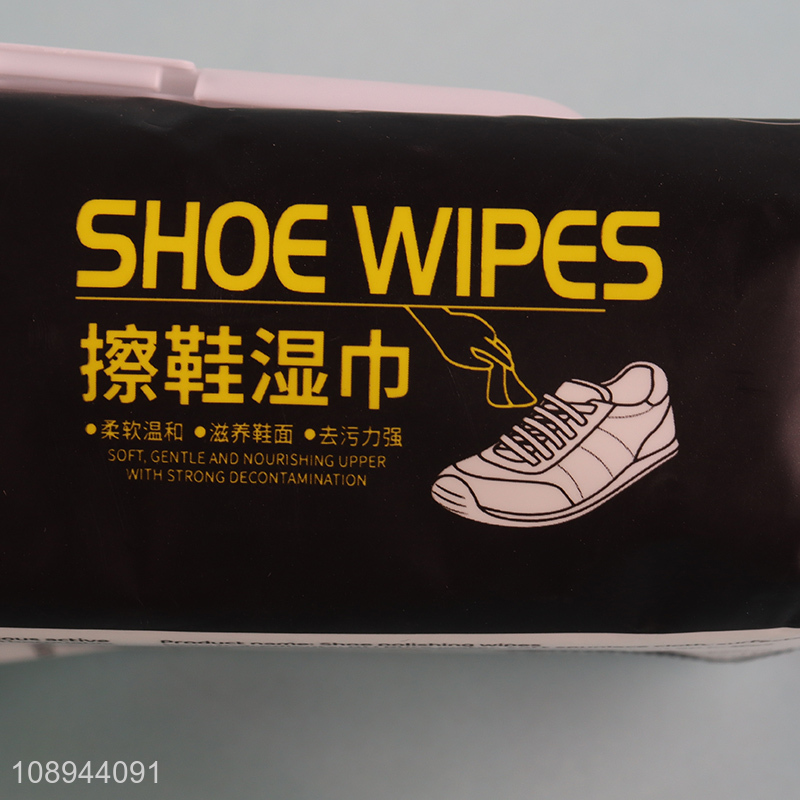 Online Wholesale 60PCS Shoe Wipes Sneakers Cleaning Wipes for White Shoes