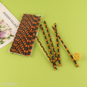 China Imports Halloween Spider Straws Paper Drinking Straws