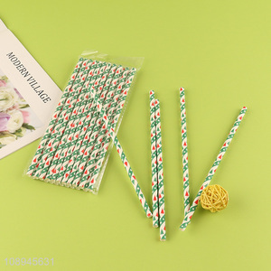 New Product Christmas Paper Drinking Straws for Holiday