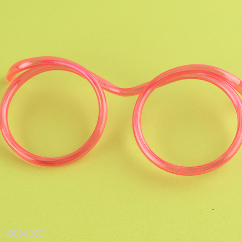 New Product Silly Straw Glasses Loop Drinking Eyeglass Straws