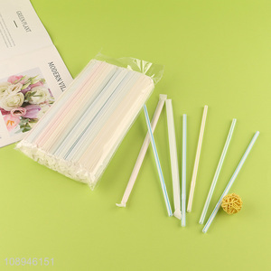 Wholesale Individually Paper Wrapped Flexible Plastic Drinking Straws