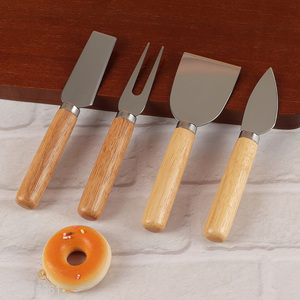 Good Quality 4PCS Stainless Steel Cheese Knife Set Kitchen Cheese Tools