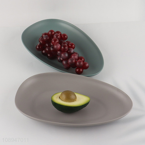 New Product 3 Colors Melamine Plate Reusable Unbreakable Snacks Plate