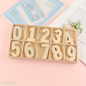 Wholesale Unfinished Wooden Numbers Educational Wooden Number Toy for Kids