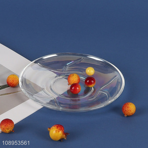 China factory round glass saucer glass plate for sale