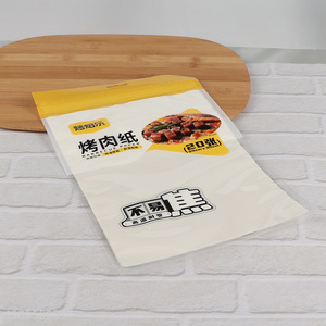 Hot items disposable oil proof barbecue paper for sale