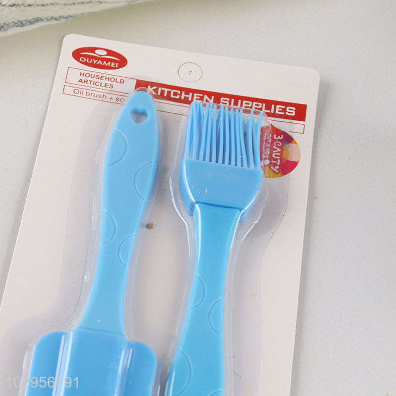 High Quality Silicone Brush and Spatula Set for Cooking Baking