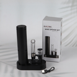 Good sale kitchen gadget electric wine opener set wholesale