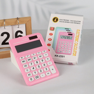 Factory price pink students school office electronic calculator