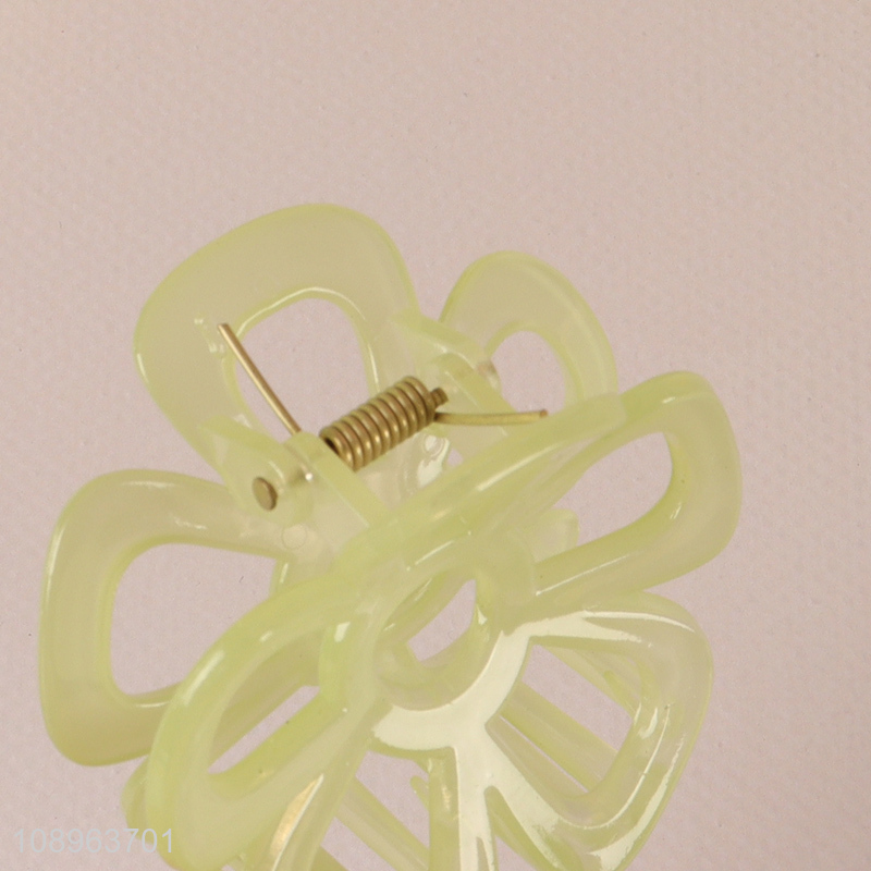 Top products flower shape girls hair claw clips