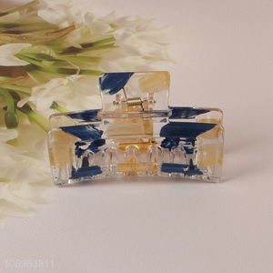 New arrival rectangle non-slip girls hair claw clips for sale