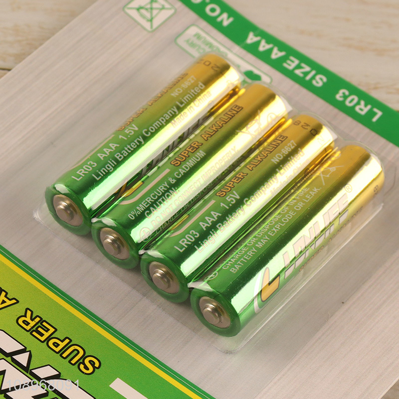 Good Quality 1.5V AAA Batteries Heavy Duty Alkaline Zinc-Manganese Batteries