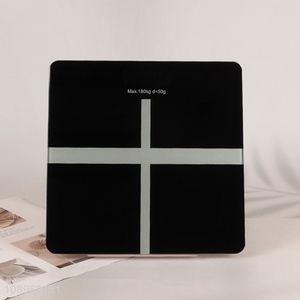 New arrival square black bathroom body weight scale for sale