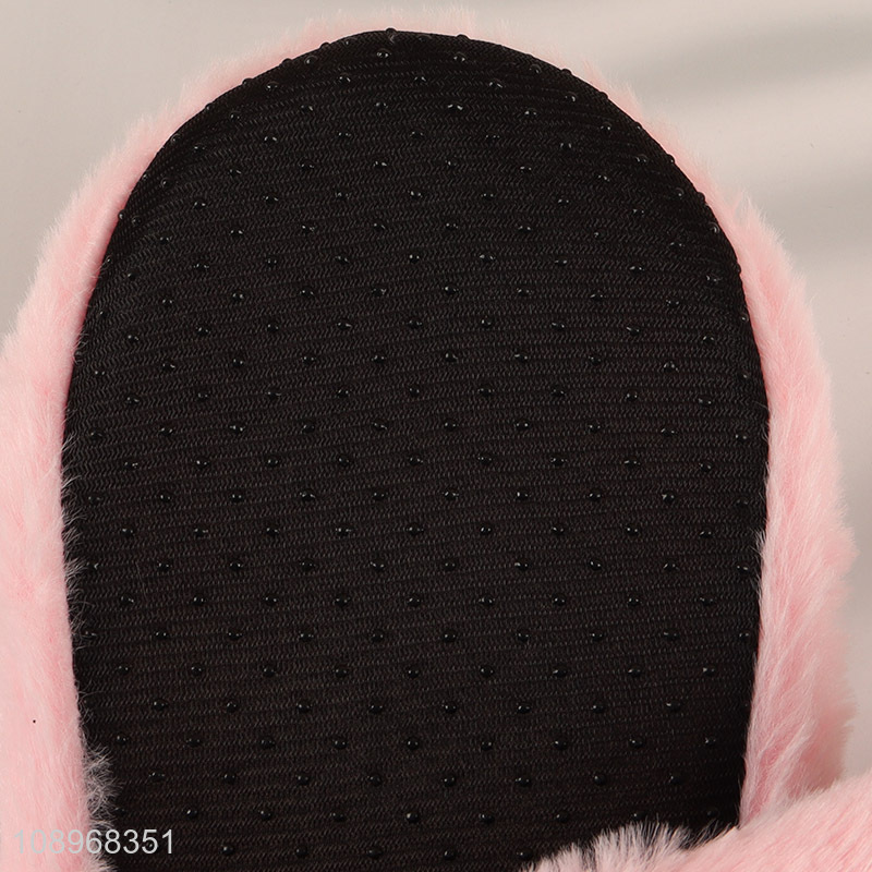 Top products pink rabbit winter warm non-slip slipper socks